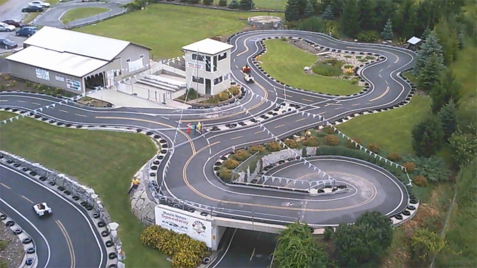 Muscle Motors Speedway Ariel Photo